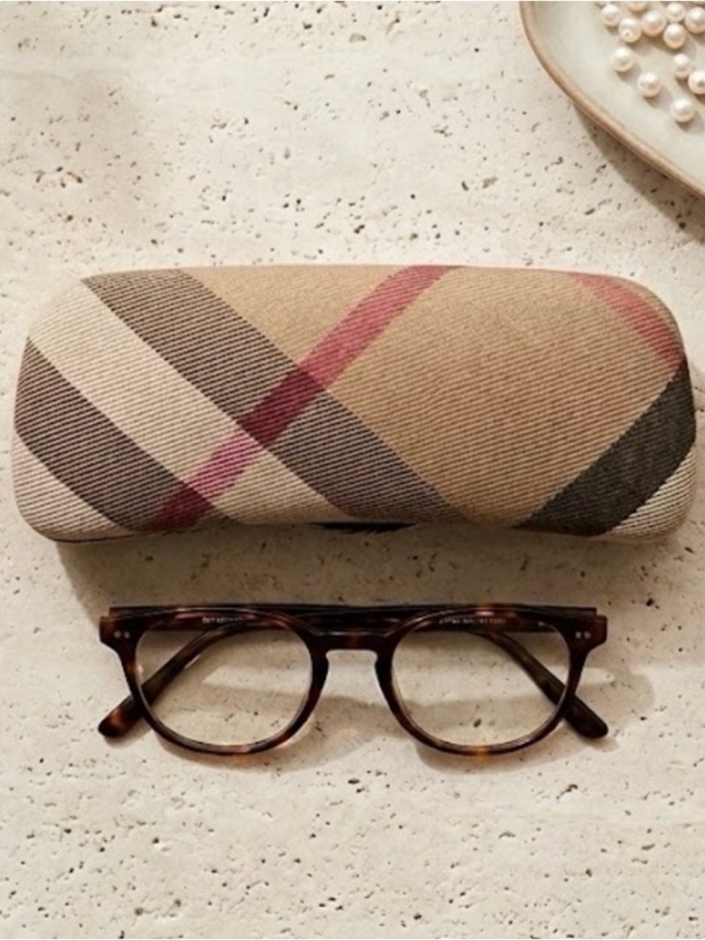 Burberry Nova Check Eyeglasses Hard Shell Case